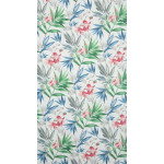 Dekoracyjna Zasłona Janete 140x250cm - Biały/Czerwony - Przelotki - 8 Dekoracyjna Zasłona Janete 140x250cm - Biały/Czerwony - Przelotki - 8