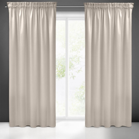 Pierre Cardin zasłona welwetowa 140x270cm - Beżowy - Taśma - 1 Pierre Cardin zasłona welwetowa 140x270cm - Beżowy - Taśma - 1