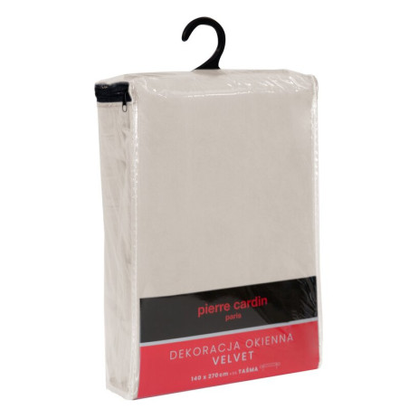 Pierre Cardin zasłona welwetowa 140x270cm - Beżowy - Taśma - 3 Pierre Cardin zasłona welwetowa 140x270cm - Beżowy - Taśma - 3