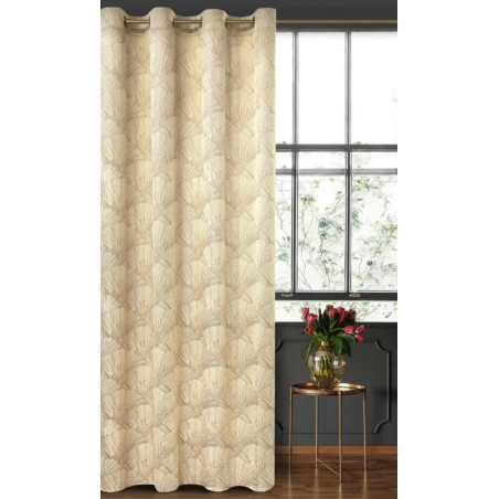 Zasłona Goja 140X250Cm - Kremowy - Przelotki - 3